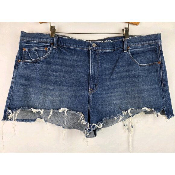 Abercrombie & Fitch Womens Jean Shorts Size 36 / 22 Mom Short High Rise Denim - Picture 9 of 9